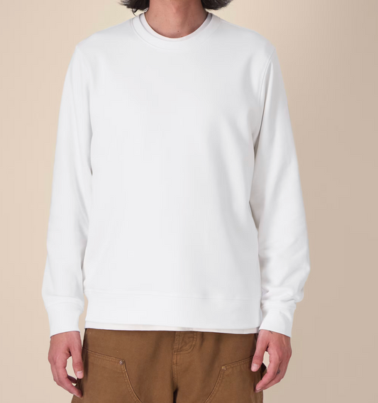 Neu! Rundhals Sweatshirt "OAMN" Farbe: weiß - Druckfarben: gecko-green