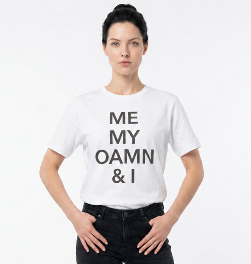 Basic-T-Shirt ME, MY OAMN & I, Farbe weiß