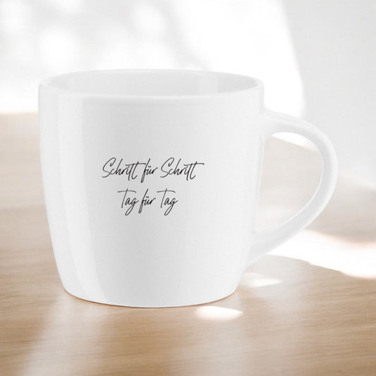 Motivationstasse  "Schritt für Schritt"